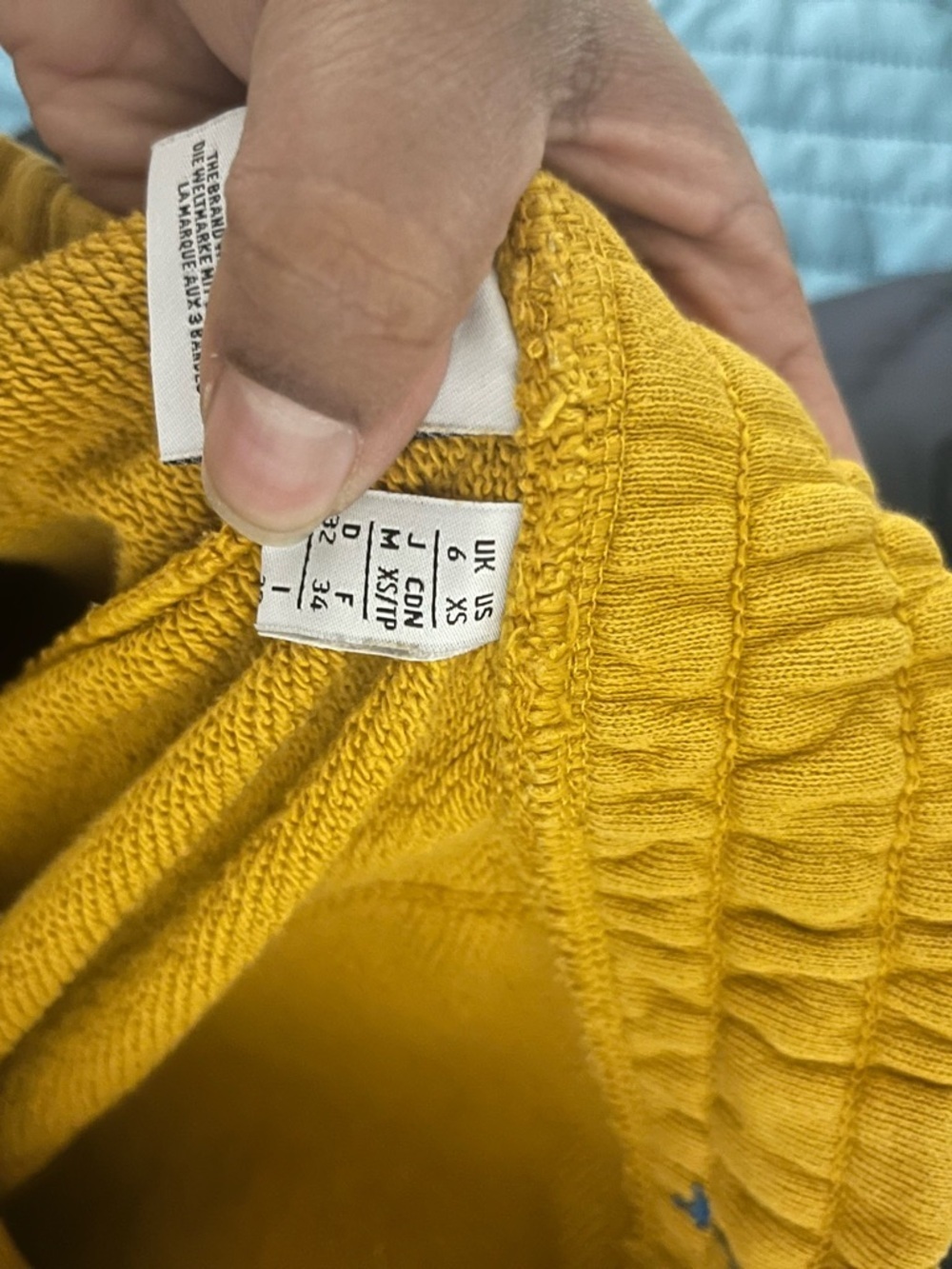 adidas Men's Mustard Yellow Jogger Sweatpants - Picture 5 of 7